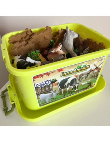 WOOPIE Zestaw Figurki Farma + Kuferek 57 el.