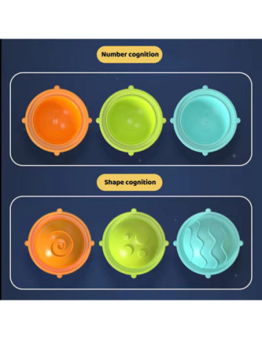 WOOPIE BABY Kosmiczny Spinner Pop-it  Zabawka Sensoryczna  Wymienne 3 szt.