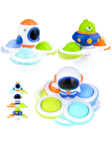 WOOPIE BABY Kosmiczny Spinner Pop-it  Zabawka Sensoryczna  Wymienne 3 szt.