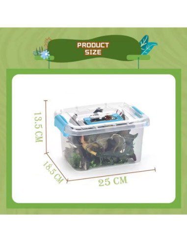 WOOPIE Zestaw Park Dinozaurów Figurki + Mata i Akcesoria 23 el.