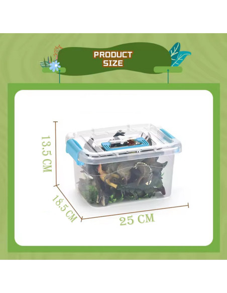 WOOPIE Zestaw Park Dinozaurów Figurki + Mata i Akcesoria 23 el.