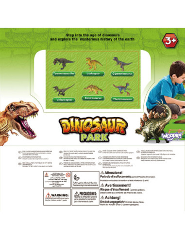 WOOPIE Zestaw Park Dinozaurów Figurki + Mata i Akcesoria 23 el.