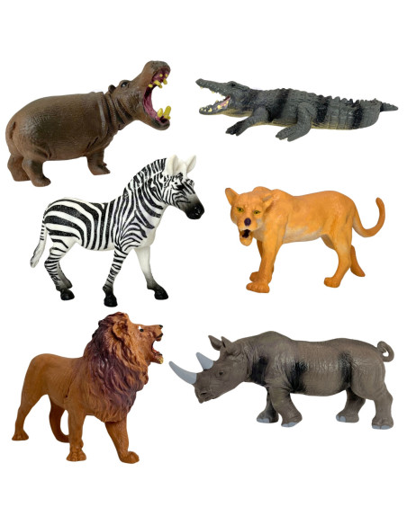 WOOPIE Duży Zestaw Figurki Dzikie Zwierzęta + Mata i Akcesoria 23 el.