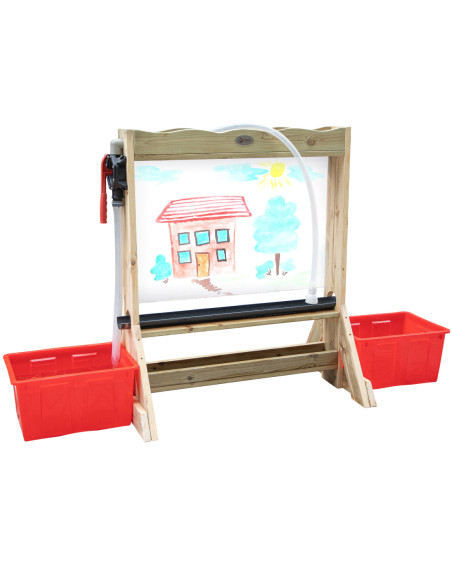 CLASSIC WORLD Zestaw Dwustronna Tablica Sztaluga do Malowania Z Pompą Wody