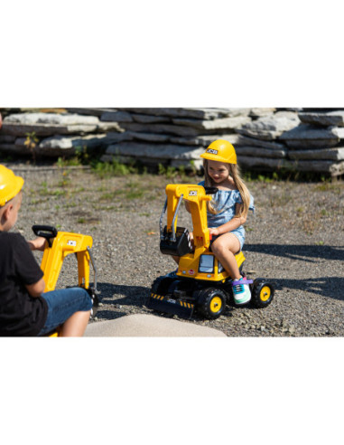 FALK Koparka JCB DIGGER Obrotowa Żółta Ruchoma Łyżka Od 3 Lat.