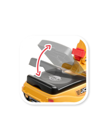 FALK Koparka JCB DIGGER Obrotowa Żółta Ruchoma Łyżka Od 3 Lat.