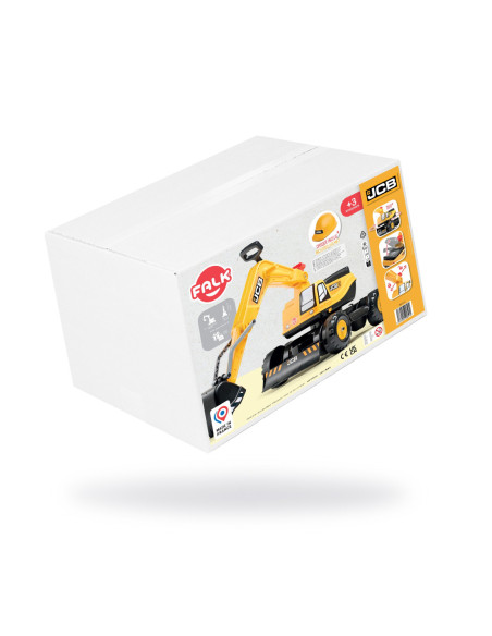 FALK Koparka JCB DIGGER Obrotowa Żółta Ruchoma Łyżka Od 3 Lat.