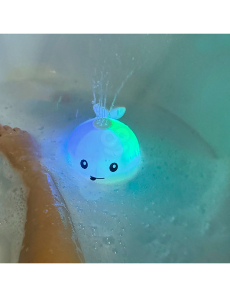 WOOPIE Wielorybek Świecąca Fontanna Zabawka do Kąpieli - Biały