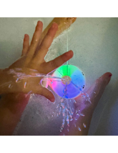 WOOPIE Wielorybek Świecąca Fontanna Zabawka do Kąpieli - Biały