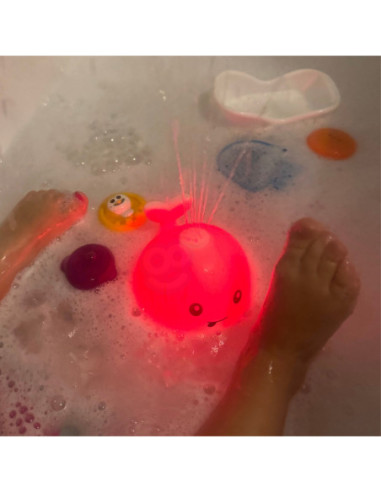 WOOPIE Wielorybek Świecąca Fontanna Zabawka do Kąpieli - Biały