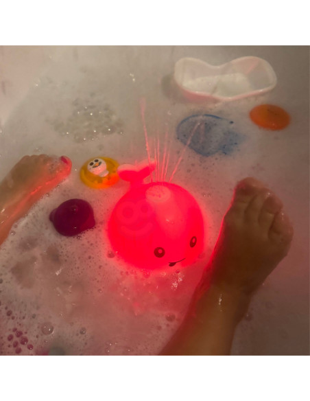 WOOPIE Wielorybek Świecąca Fontanna Zabawka do Kąpieli - Biały