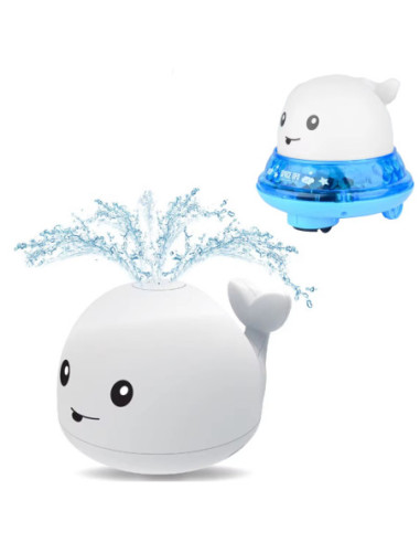 WOOPIE Wielorybek Świecąca Fontanna Zabawka do Kąpieli - Biały