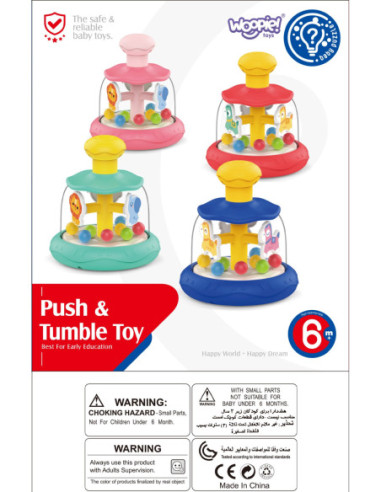 WOOPIE BABY Kolorowe Koniki Niebieski Bączek Karuzela z Kulkami