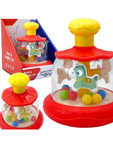 WOOPIE BABY Kolorowe Koniki Czerwona Bączek Karuzela