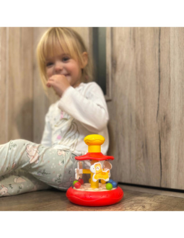 WOOPIE BABY Kolorowe Koniki Czerwona Bączek Karuzela