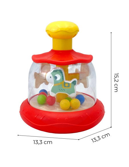 WOOPIE BABY Kolorowe Koniki Czerwona Bączek Karuzela