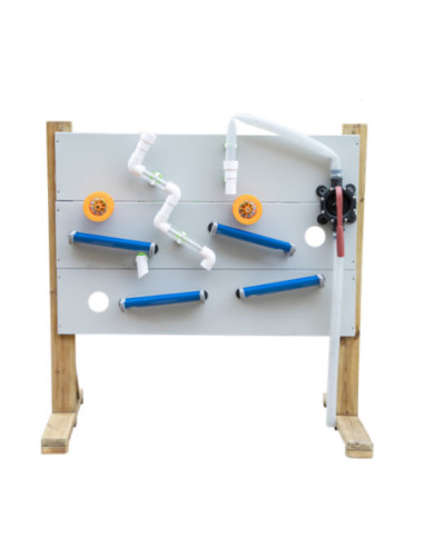 CLASSIC WORLD EDU Drewniany Zestaw do Wodnego Placu Zabaw  Stojak + Akcesoria przewodzące wodę  i piasek