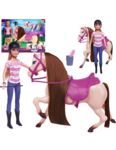 WOOPIE ROYAL Cute Horse Doll + Accessories Set
