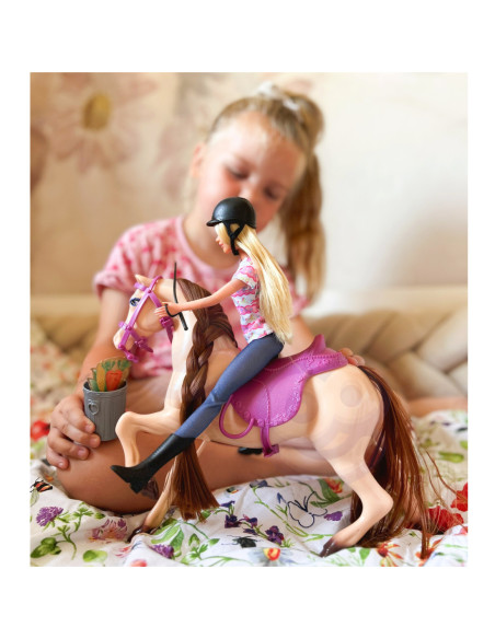 WOOPIE ROYAL Zestaw Urocza Lalka z Koniem + Akcesoria