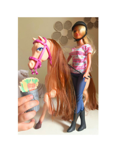WOOPIE ROYAL Zestaw Urocza Lalka z Koniem + Akcesoria