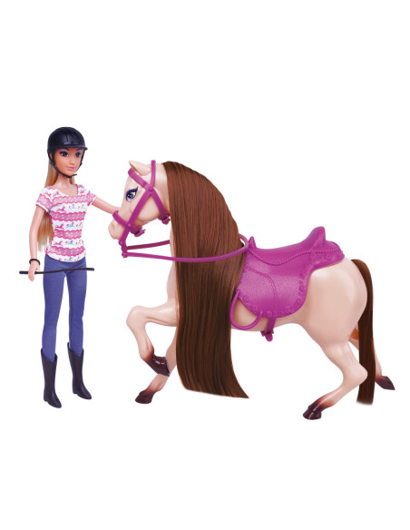 WOOPIE ROYAL Zestaw Urocza Lalka z Koniem + Akcesoria