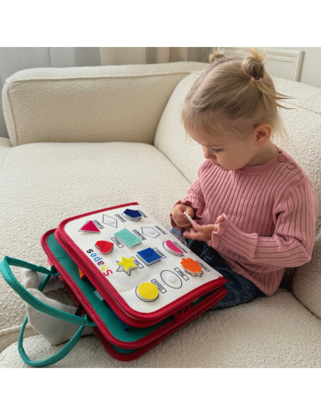 WOOPIE  Edukacyjna Książeczka Walizka Montessori - Księżyc