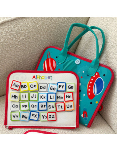 WOOPIE  Edukacyjna Książeczka Walizka Montessori - Księżyc