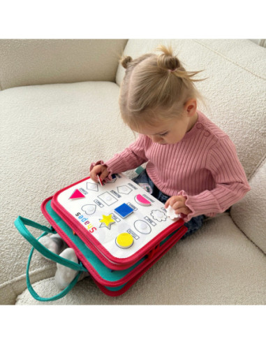 WOOPIE  Edukacyjna Książeczka Walizka Montessori - Księżyc