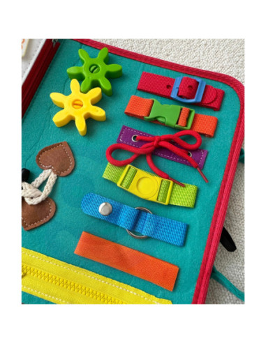 WOOPIE  Edukacyjna Książeczka Walizka Montessori - Księżyc