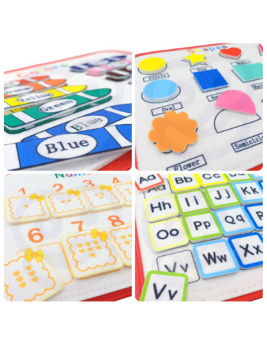 WOOPIE  Edukacyjna Książeczka Walizka Montessori - Księżyc