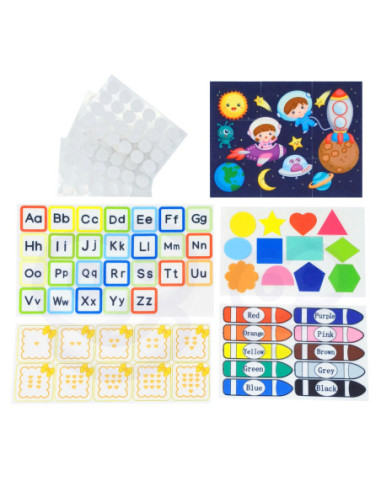 WOOPIE  Edukacyjna Książeczka Walizka Montessori - Księżyc