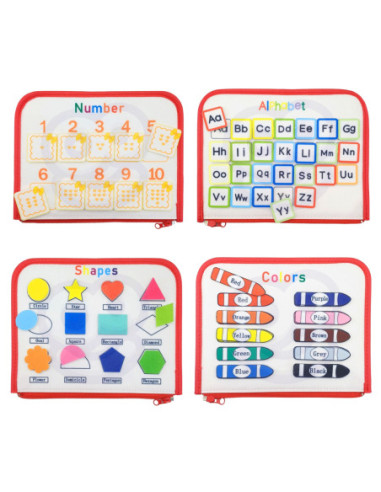 WOOPIE  Edukacyjna Książeczka Walizka Montessori - Księżyc