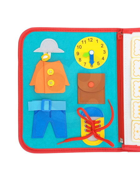 WOOPIE  Edukacyjna Książeczka Walizka Montessori - Księżyc