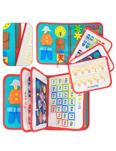 WOOPIE  Edukacyjna Książeczka Walizka Montessori - Księżyc