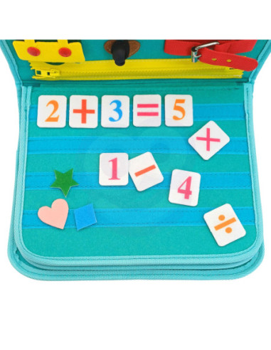 WOOPIE  Edukacyjna Książeczka Torba Montessori - Dinozaury