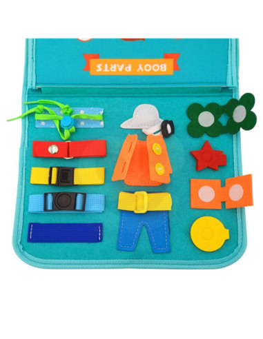 WOOPIE  Edukacyjna Książeczka Torba Montessori - Dinozaury