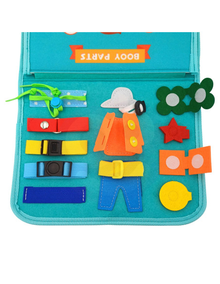 WOOPIE  Edukacyjna Książeczka Torba Montessori - Dinozaury