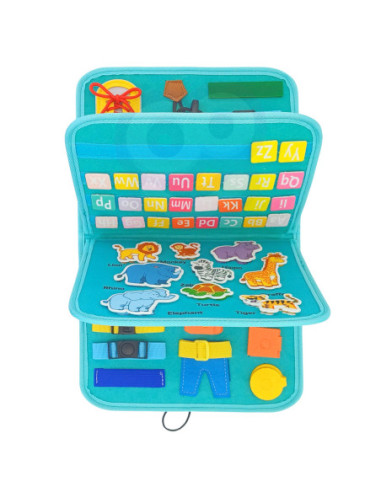 WOOPIE  Edukacyjna Książeczka Torba Montessori - Dinozaury