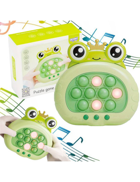 WOOPIE Gra POP IT Elektryczna Antystresowa Zręcznościowa Żabka