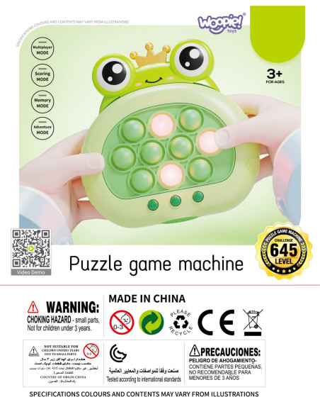 WOOPIE Gra POP IT Elektryczna Antystresowa Zręcznościowa Żabka