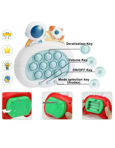 WOOPIE Gra POP IT Elektryczna Antystresowa Zręcznościowa Kosmos