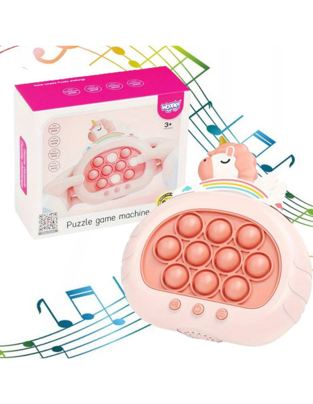 WOOPIE Gra POP IT Elektryczna Antystresowa Zręcznościowa Jednorożec