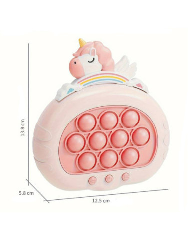 WOOPIE Gra POP IT Elektryczna Antystresowa Zręcznościowa Jednorożec