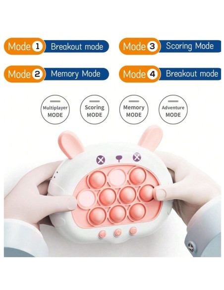 WOOPIE Gra POP IT Elektryczna Antystresowa Zręcznościowa Króliczek