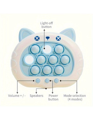 WOOPIE Gra POP IT Elektryczna Antystresowa Zręcznościowa Kotek