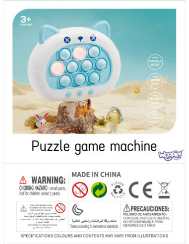 WOOPIE Gra POP IT Elektryczna Antystresowa Zręcznościowa Kotek