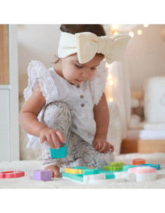 WOOPIE BABY Interaktywna Układanka Dopasuj Pojazdy i Zwierzątka Niebieska 2