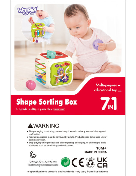 WOOPIE BABY Sensoryczna Edukacyjna Kostka Aktywności