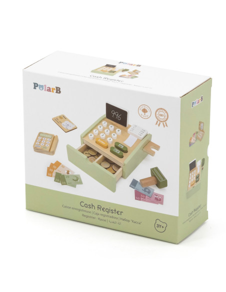 VIGA PolarB Drewniana Kasa Sklepowa Zielona