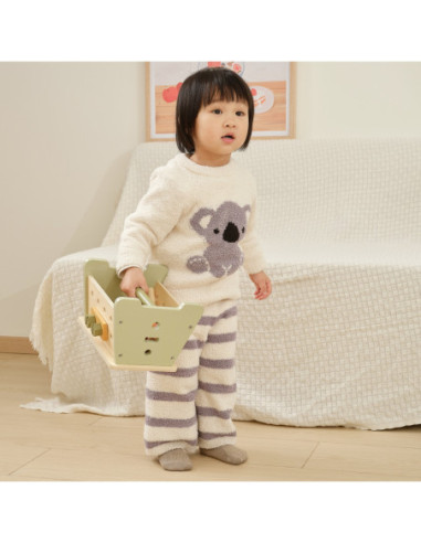 VIGA PolarB Mini Warsztat 2w1 Skrzynka z Narzędziami Zestaw Drewniany